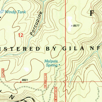 United States Geological Survey Gallo Mountains East, NM (1999, 24000-Scale) digital map