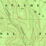 United States Geological Survey Gallo Mountains West, NM (1981, 24000-Scale) digital map