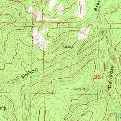 United States Geological Survey Gallo Mountains West, NM (1981, 24000-Scale) digital map