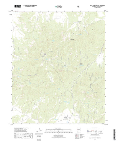 United States Geological Survey Gallo Mountains West, NM (2020, 24000-Scale) digital map