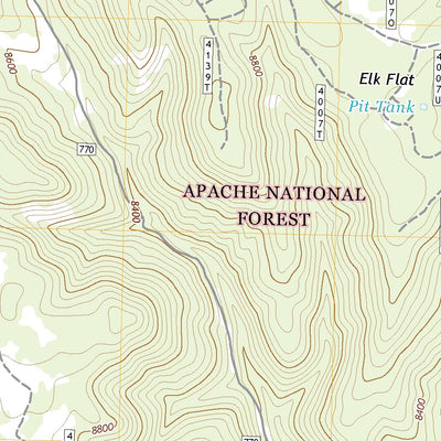 United States Geological Survey Gallo Mountains West, NM (2020, 24000-Scale) digital map