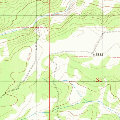 United States Geological Survey Gallo Spring Canyon NE, NM (1981, 24000-Scale) digital map