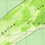 United States Geological Survey Galloo Island, NY (1942, 31680-Scale) digital map