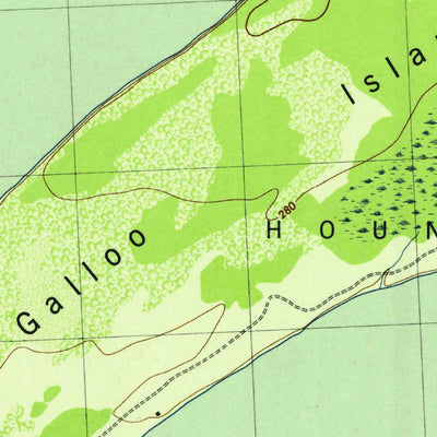 United States Geological Survey Galloo Island, NY (1942, 31680-Scale) digital map