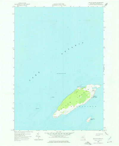 United States Geological Survey Galloo Island, NY (1958, 24000-Scale) digital map