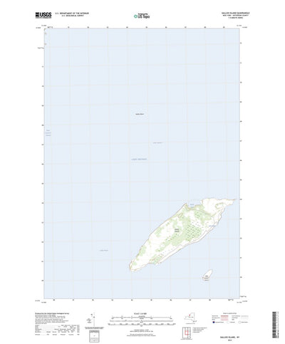 United States Geological Survey Galloo Island, NY (2023, 24000-Scale) digital map