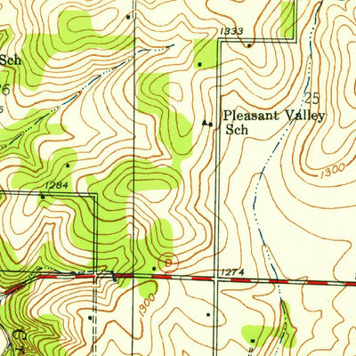 United States Geological Survey Galloway, MO (1937, 24000-Scale) digital map