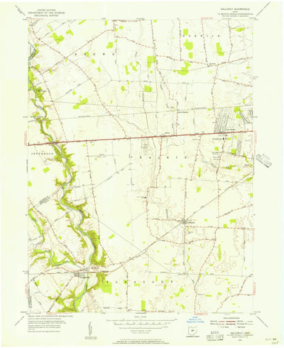 United States Geological Survey Galloway, OH (1955, 24000-Scale) digital map