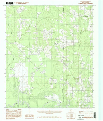 United States Geological Survey Galloway, TX-LA (1983, 24000-Scale) digital map