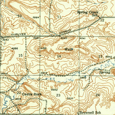 United States Geological Survey Gallup City, MT (1942, 62500-Scale) digital map