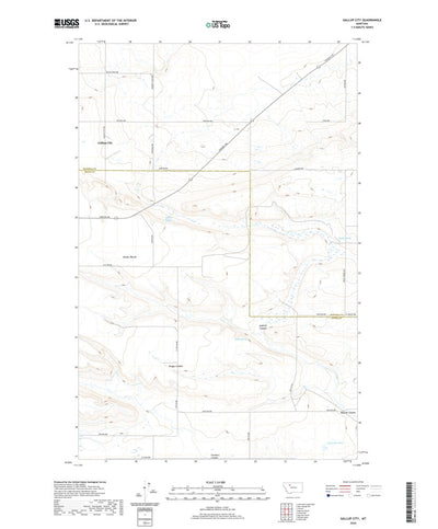 United States Geological Survey Gallup City, MT (2020, 24000-Scale) digital map