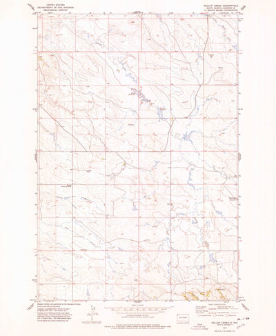 United States Geological Survey Gallup Creek, SD (1973, 24000-Scale) digital map