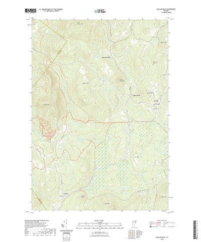 United States Geological Survey Gallup Mills, VT (2021, 24000-Scale) digital map