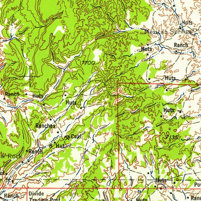 United States Geological Survey Gallup, NM-AZ (1958, 250000-Scale) digital map