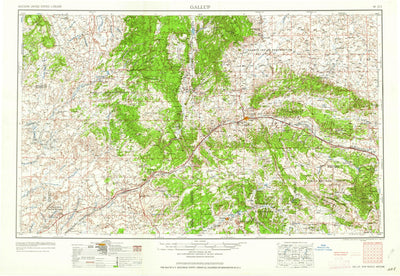 United States Geological Survey Gallup, NM-AZ (1959, 250000-Scale) digital map