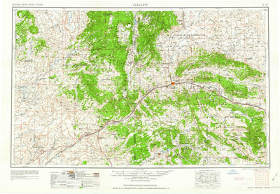 United States Geological Survey Gallup, NM-AZ (1962, 250000-Scale) digital map