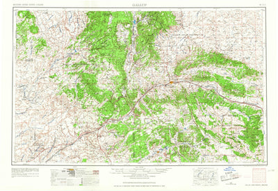 United States Geological Survey Gallup, NM-AZ (1967, 250000-Scale) digital map