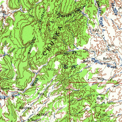 United States Geological Survey Gallup, NM-AZ (1967, 250000-Scale) digital map