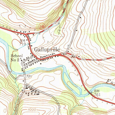 United States Geological Survey Gallupville, NY (1944, 24000-Scale) digital map