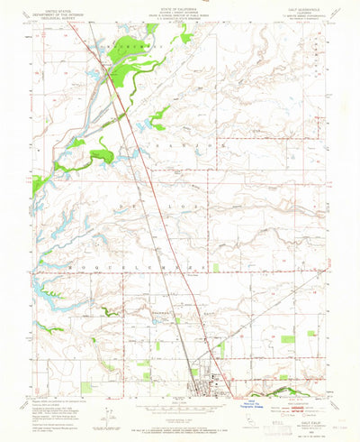 United States Geological Survey Galt, CA (1953, 24000-Scale) digital map