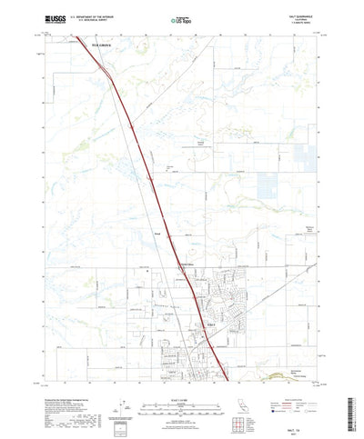 United States Geological Survey Galt, CA (2021, 24000-Scale) digital map