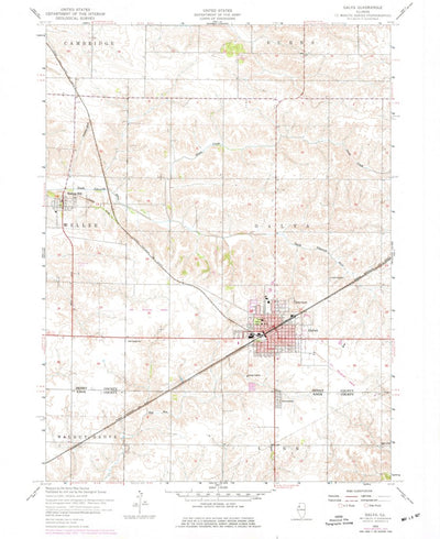 United States Geological Survey Galva, IL (1953, 24000-Scale) digital map