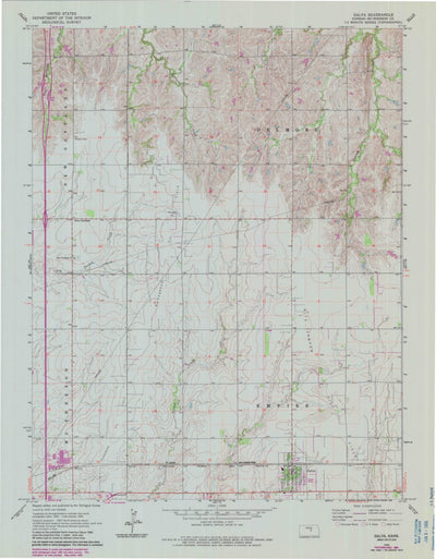 United States Geological Survey Galva, KS (1965, 24000-Scale) digital map