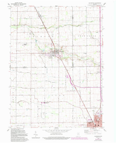 United States Geological Survey Galveston, IN (1959, 24000-Scale) digital map