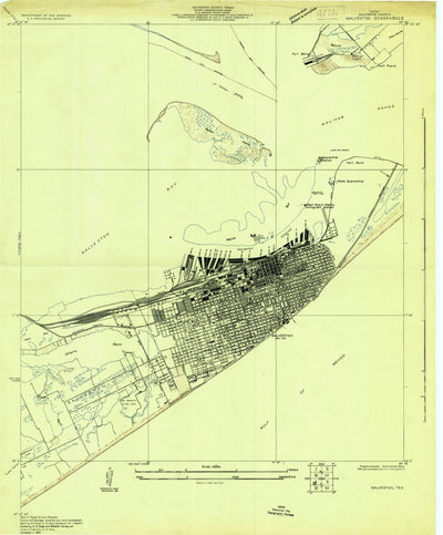 United States Geological Survey Galveston, TX (1930, 24000-Scale) digital map