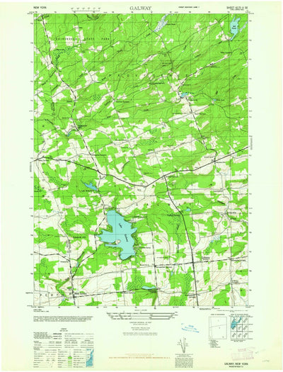 United States Geological Survey Galway, NY (1945, 24000-Scale) digital map