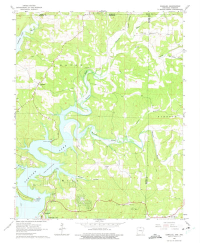 United States Geological Survey Gamaliel, AR-MO (1965, 24000-Scale) digital map