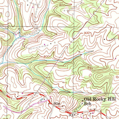 United States Geological Survey Gamaliel, KY (1954, 24000-Scale) digital map