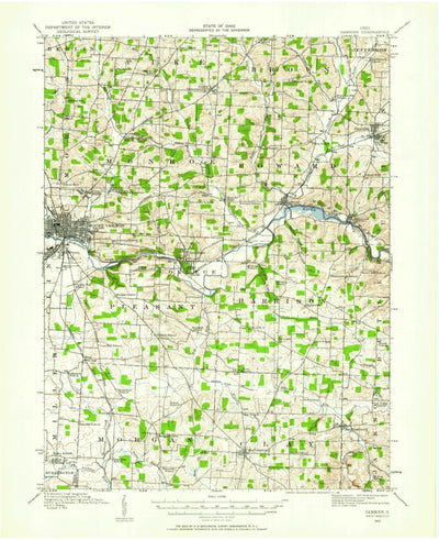 United States Geological Survey Gambier, OH (1912, 62500-Scale) digital map