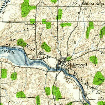 United States Geological Survey Gambier, OH (1912, 62500-Scale) digital map