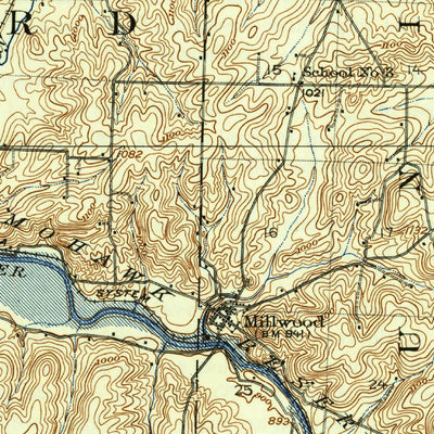 United States Geological Survey Gambier, OH (1914, 62500-Scale) digital map