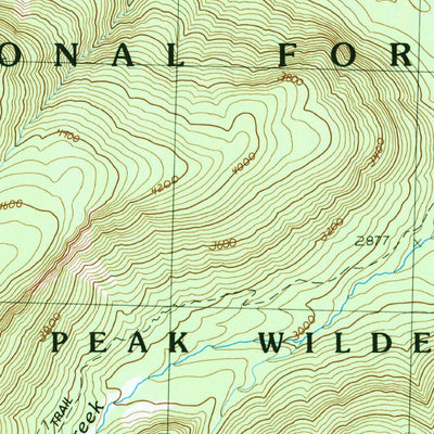 United States Geological Survey Gamma Peak, WA (1988, 24000-Scale) digital map