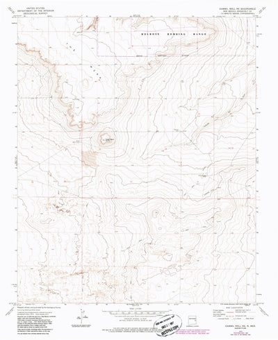 United States Geological Survey Gammil Well NE, NM (1973, 24000-Scale) digital map