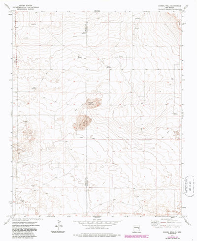 United States Geological Survey Gammil Well, NM (1973, 24000-Scale) digital map