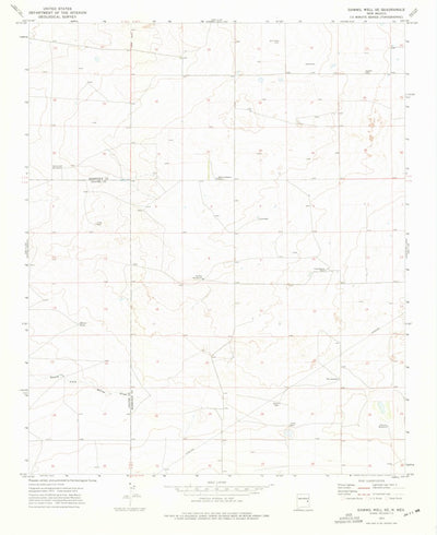 United States Geological Survey Gammil Well SE, NM (1973, 24000-Scale) digital map