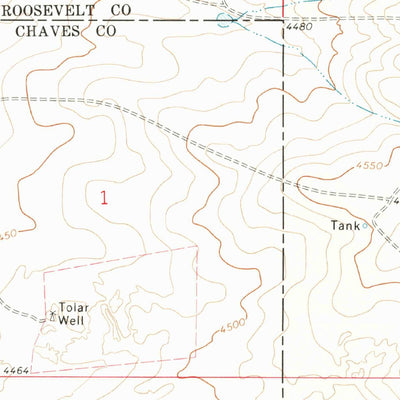 United States Geological Survey Gammil Well SE, NM (1973, 24000-Scale) digital map