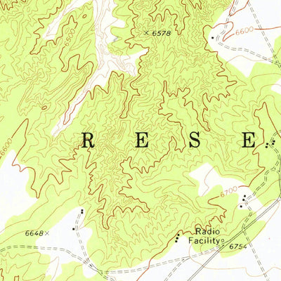 United States Geological Survey Ganado, AZ (1973, 24000-Scale) digital map