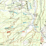 United States Geological Survey Ganado, AZ-NM (1984, 100000-Scale) digital map