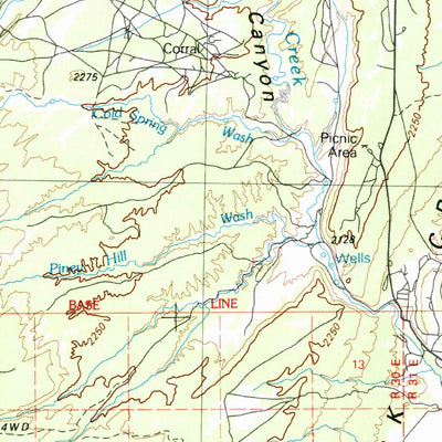 United States Geological Survey Ganado, AZ-NM (1984, 100000-Scale) digital map