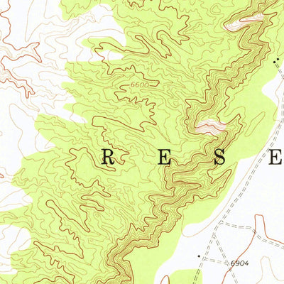 United States Geological Survey Ganado Mesa, AZ (1972, 24000-Scale) digital map