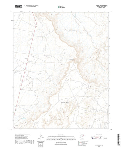 United States Geological Survey Ganado Mesa, AZ (2021, 24000-Scale) digital map