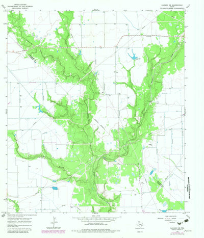 United States Geological Survey Ganado NE, TX (1965, 24000-Scale) digital map