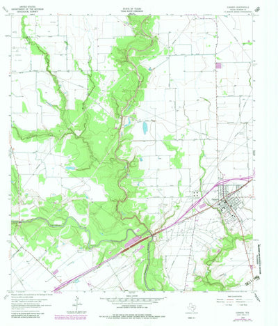United States Geological Survey Ganado, TX (1963, 24000-Scale) digital map