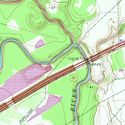 United States Geological Survey Ganado, TX (1963, 24000-Scale) digital map