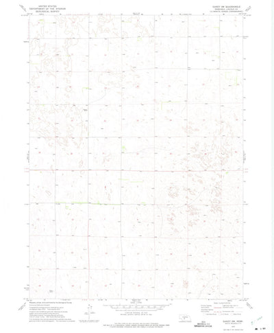 United States Geological Survey Gandy SW, NE (1972, 24000-Scale) digital map