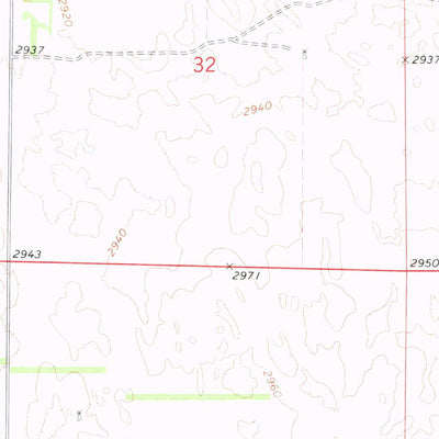 United States Geological Survey Gandy SW, NE (1972, 24000-Scale) digital map